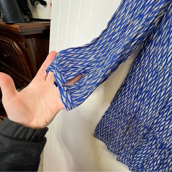 Anthropologie Maeve Lila Tiered Button Up Tunic Babydoll Blouse Size Medium - Picture 15 of 16